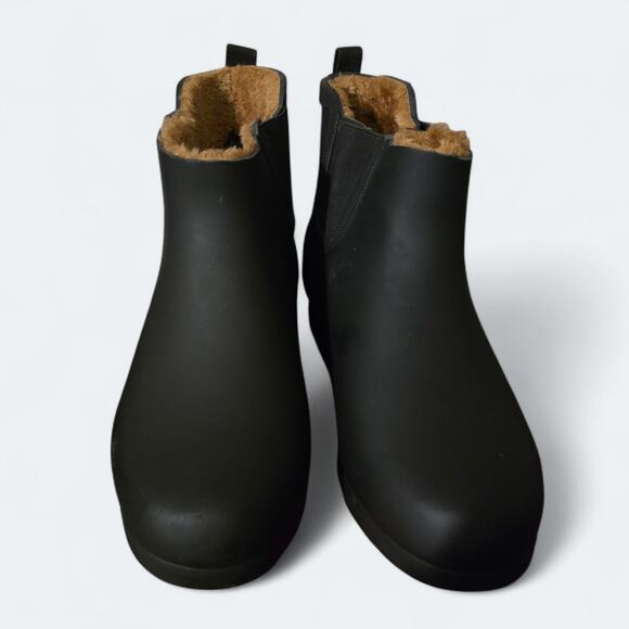Chooka Delridge Fur Lined Chelsea Rain Boots Womens Size 8 - Picture 2 of 4